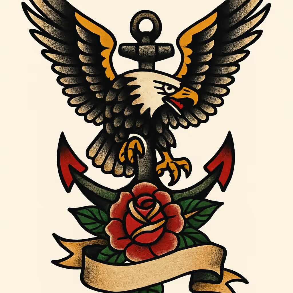 American Traditional Tattoos | Bold Old School Art